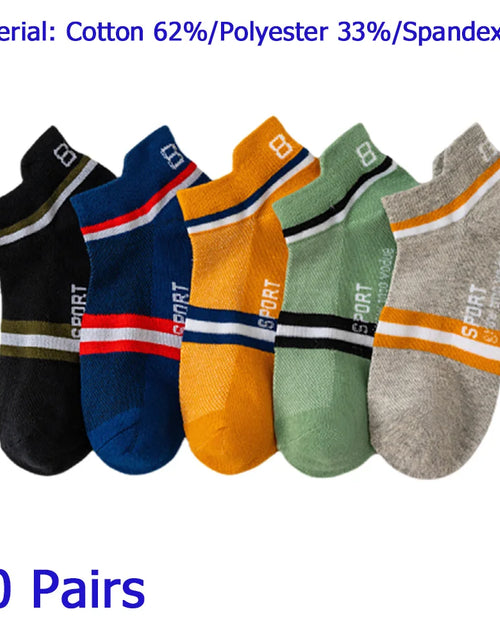 Load image into Gallery viewer, 8 Pairs Women/Men Boat Socks Invisible Low Cut Silicone Non-Slip Summer No-Show Ankle Socks Solid Color Casual Breathable
