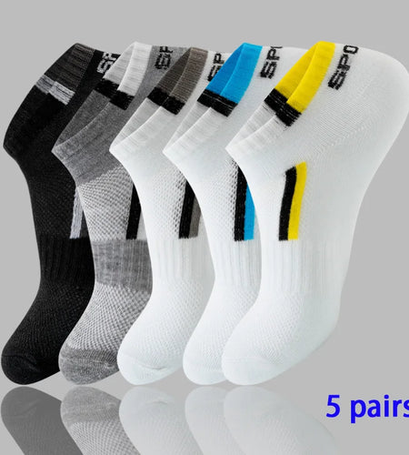 8 Pairs Women/Men Boat Socks Invisible Low Cut Silicone Non-Slip Summer No-Show Ankle Socks Solid Color Casual Breathable