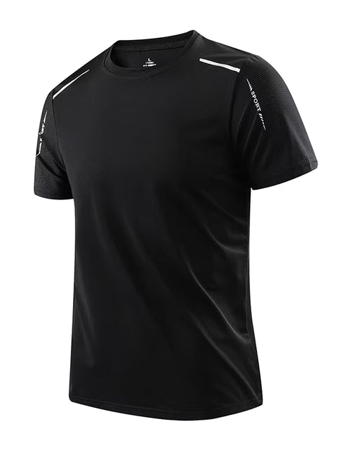 Load image into Gallery viewer, Men'S Running Quick Drying T-Shirts Breathable Hiking Fishing Tees Soft Elasticity Outdoor Sports Short Shirt Summer
