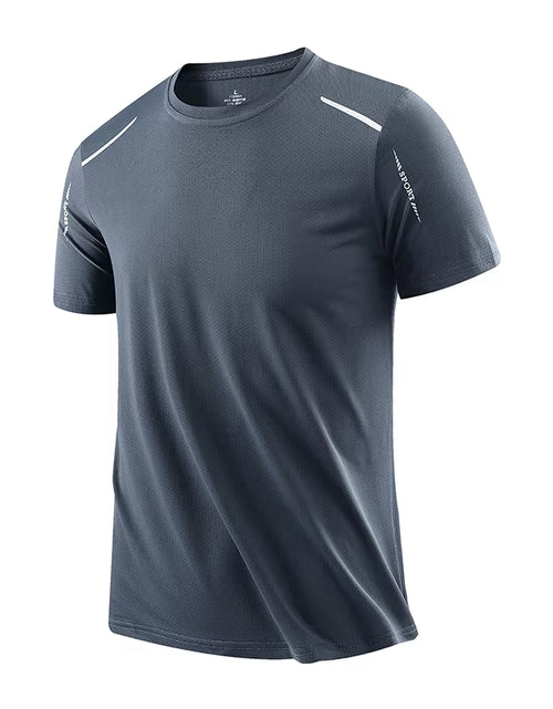 Load image into Gallery viewer, Men'S Running Quick Drying T-Shirts Breathable Hiking Fishing Tees Soft Elasticity Outdoor Sports Short Shirt Summer
