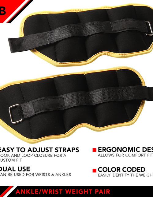Load image into Gallery viewer, Adjustable Ankle Weights - Ankle Weight Pair 10 Weight and Bundle Options
