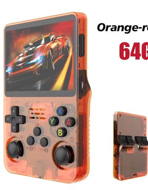 Load image into Gallery viewer, NEW R36S Retro Handheld Game Console Linux System 3.5 Inch IPS Screen Portable Pocket Video Player 64GB 128GB Games Kid Gift
